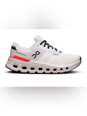 Ladies size 5 wide on cloud runner two Undyed flame orange running shoes